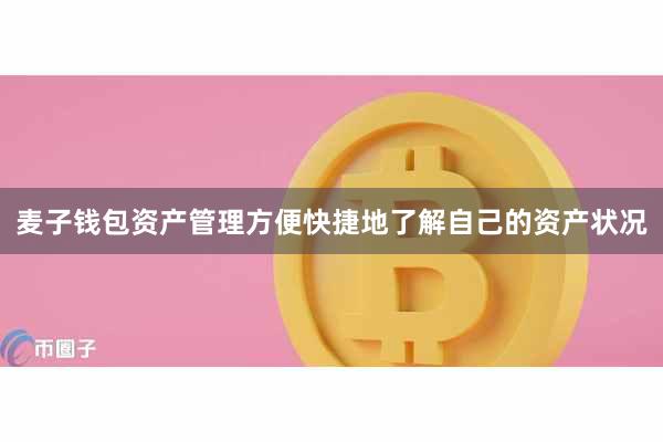 麦子钱包资产管理方便快捷地了解自己的资产状况