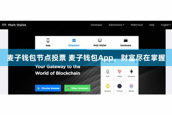 麦子钱包节点投票 麦子钱包App，财富尽在掌握