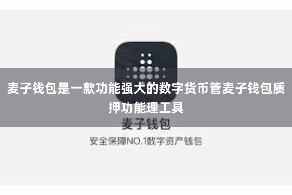 麦子钱包是一款功能强大的数字货币管麦子钱包质押功能理工具