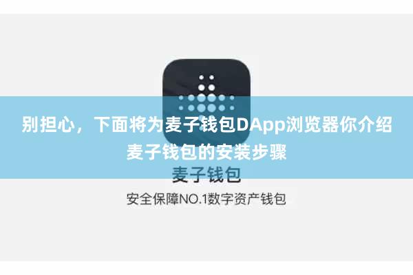 别担心，下面将为麦子钱包DApp浏览器你介绍麦子钱包的安装步骤
