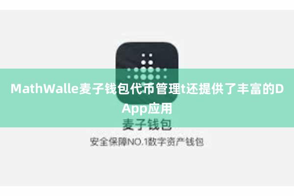 MathWalle麦子钱包代币管理t还提供了丰富的DApp应用