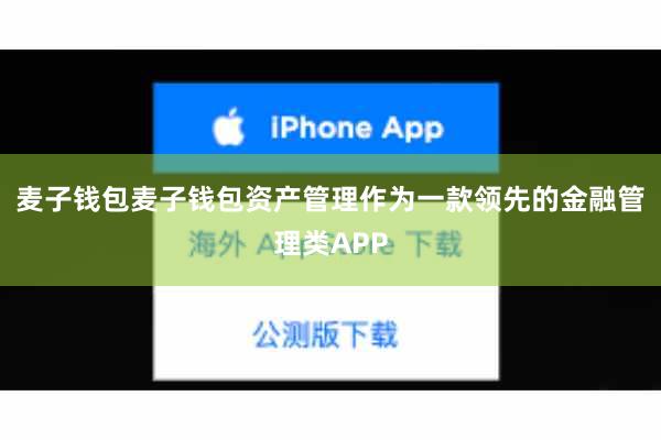 麦子钱包麦子钱包资产管理作为一款领先的金融管理类APP